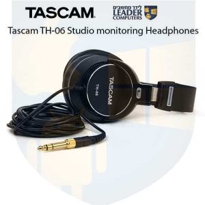 אוזניות מוניטור בס Tascam TH-06 XL לאולפן