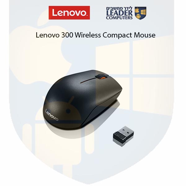 Lenovo 300 | Compact optical wireless mouse | Black | Leader Computers