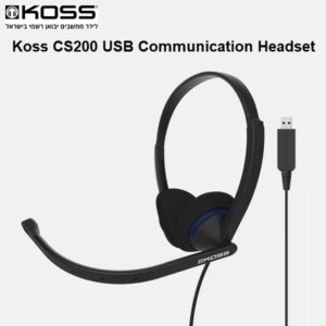 אוזניות קשת חוטיות על אוזן עם מיקרופון Koss CS200-USB